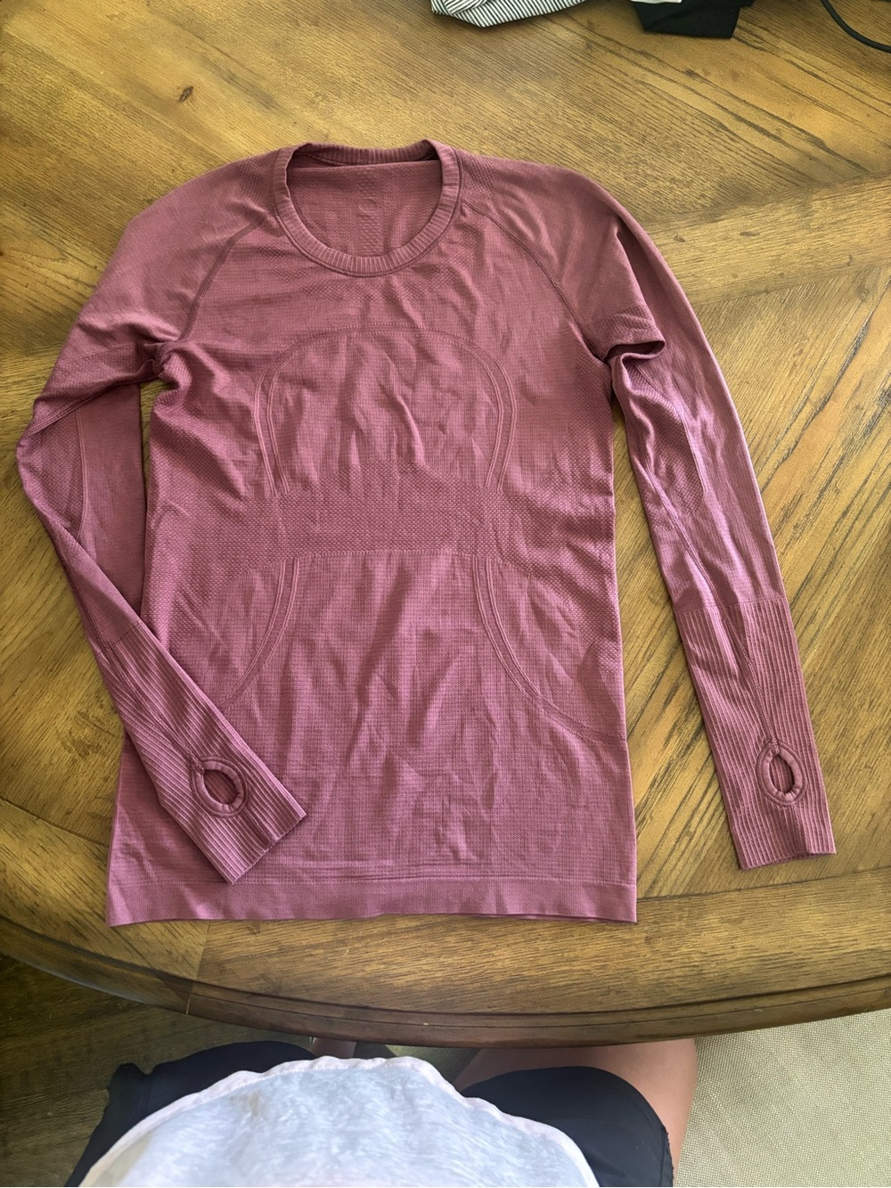 lululemon athletica Long-Sleeve Crew in Mauve